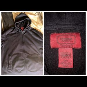 The Foundry men’s big and tall black zip up hoodie